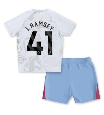 Aston Villa Jacob Ramsey #41 Segunda Equipación Niños 2023-24 Manga Corta (+ Pantalones cortos)